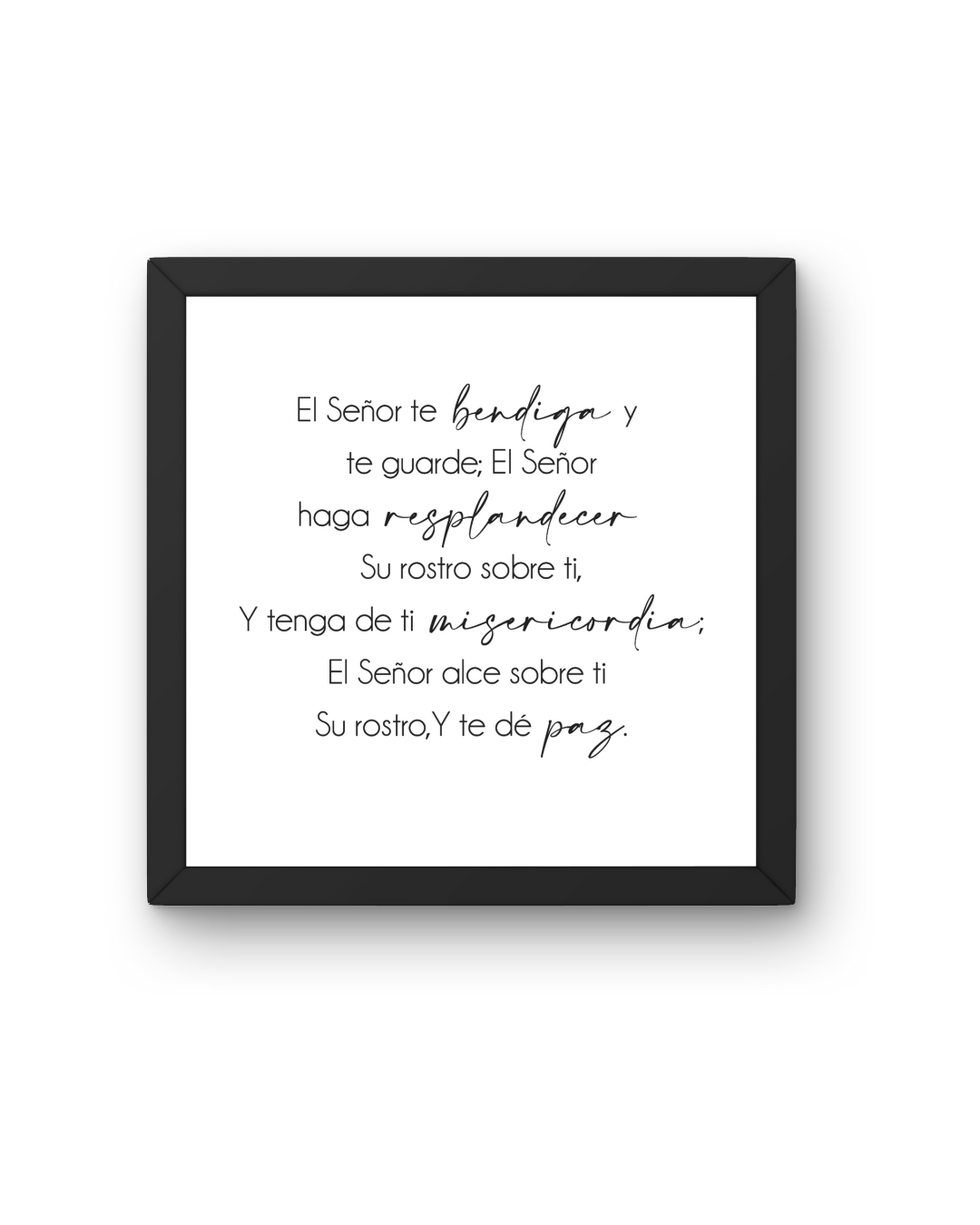 Cuadro bendición