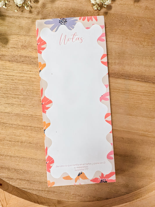 Block de Notas  (con imán) Jeremías 17:7